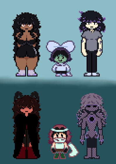 DELTARUNE Light and Dark World art by T4bby0. This has no lore relevance.