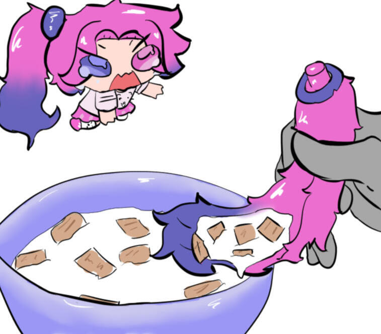 Art by Brytato. This is what happens when she's sohcked
