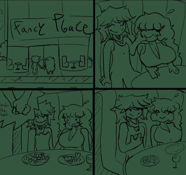 A wittle date, by Brytato.