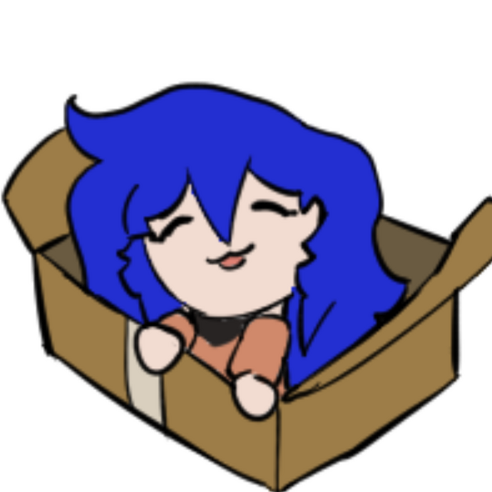 Niko in a box. Niko in a box.