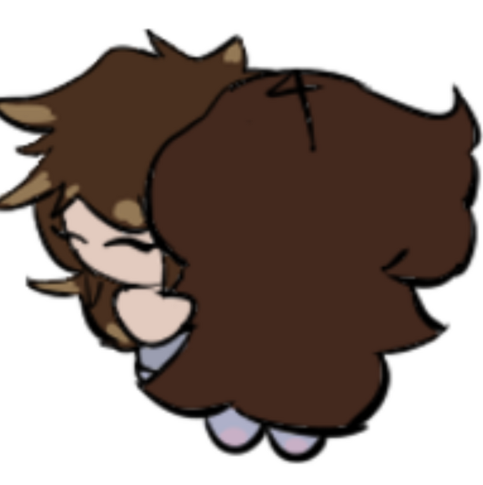 Raven and Phoenix hugging. Raven and Phoenix hugging.