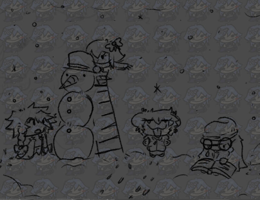 Avi christmas sketch. By Brytato.