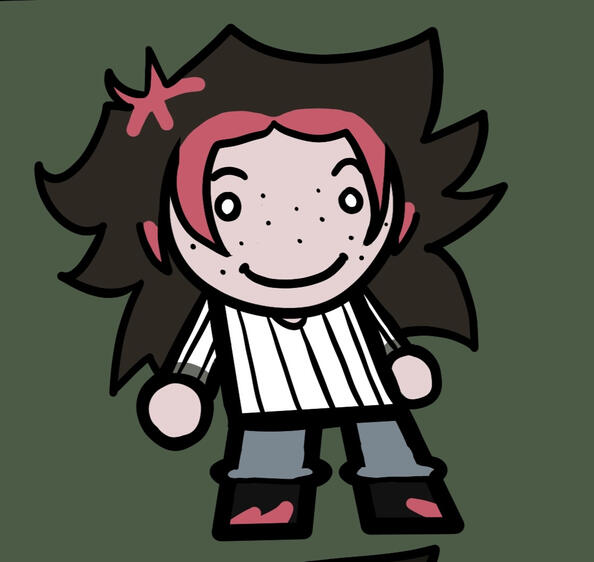 Hana in the Mewgenics artstyle, by Brytato.