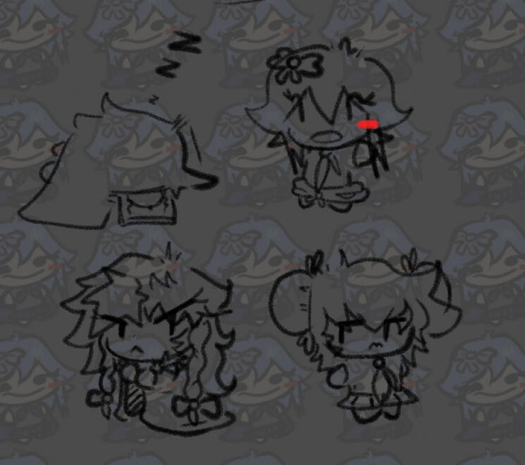 Avi's versions of the cast. By Brytato.