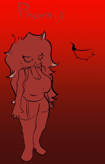 Art of Phoenix drawn within the artist Brytato's Artstyle.