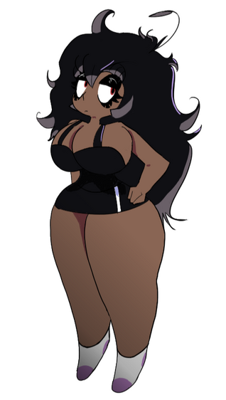 Phoenix in the Hazbin Hotel style, by Brytato.